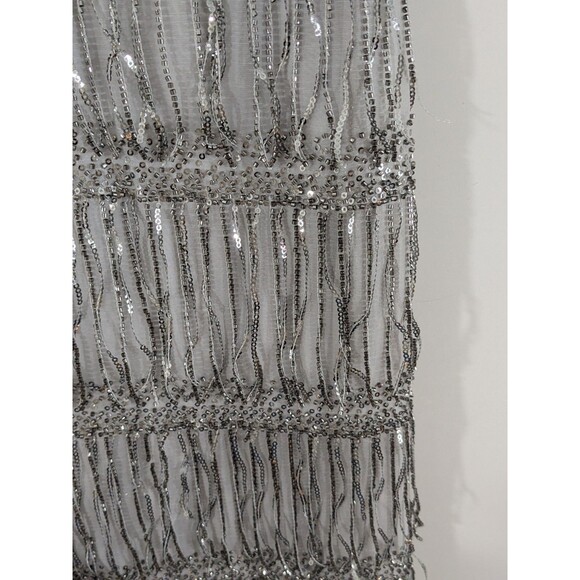 Free People Bali Speakeasy Flapper Vintage Fringe Embellished Bodysuit Dress M - Picture 8 of 10
